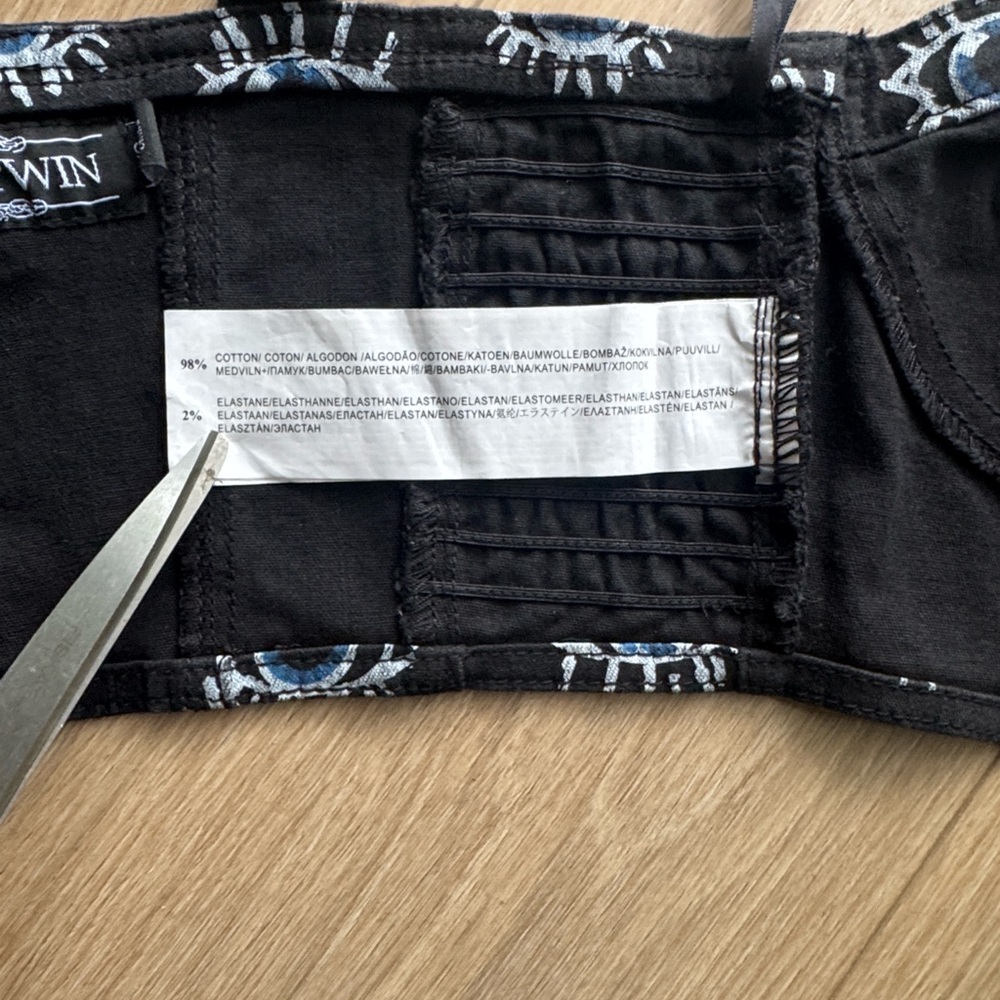 Evil Twin โจRAREโจ Evil Eye Crop Top and Pants Matching Set Size XS / S - Picture 6 of 11